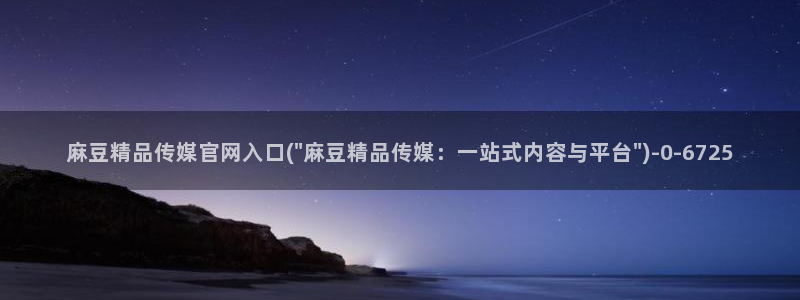 麻豆视频页面标题